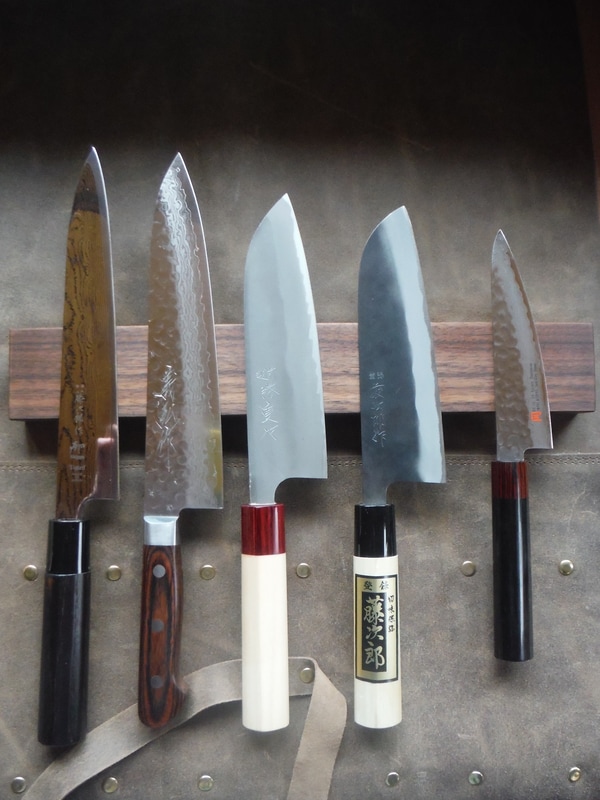 Wooden knife rack