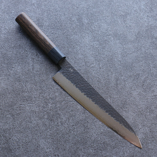 Blue Carbon Steel Kurouchi Chef's Knife Cherry Handle - Ninja